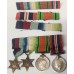 GREAT BRITAIN UK 1939 - 1945 . WWII MILITARY MEDALS . FULL SIZE and MINI . with RIBBONS